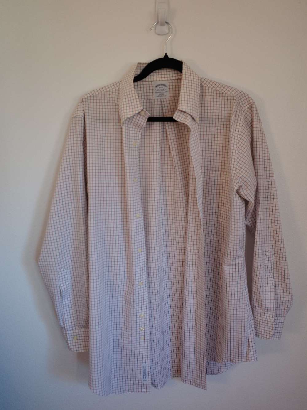Brooks Brothers Button-Down Plaid Dress Shirt